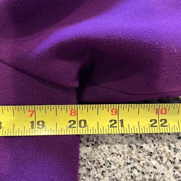 EUC Focus 2000 purple lined hidden button blazer - Picture 9 of 15